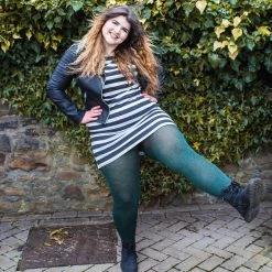 Calzifico Toninelli I WANT TO... Opaque Marl Tights - Emerald City