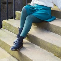 Calzifico Toninelli I WANT TO... Opaque Marl Tights - Emerald City