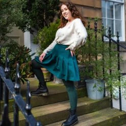 Calzifico Toninelli I WANT TO... Opaque Marl Tights - Emerald City