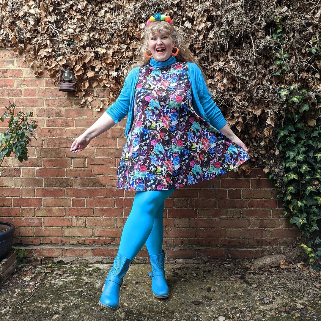 Calzifico Toninelli Last Chance Saloon Opaque Tights - Gnarly