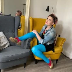 Calzifico Toninelli Last Chance Saloon Opaque Tights - Gnarly