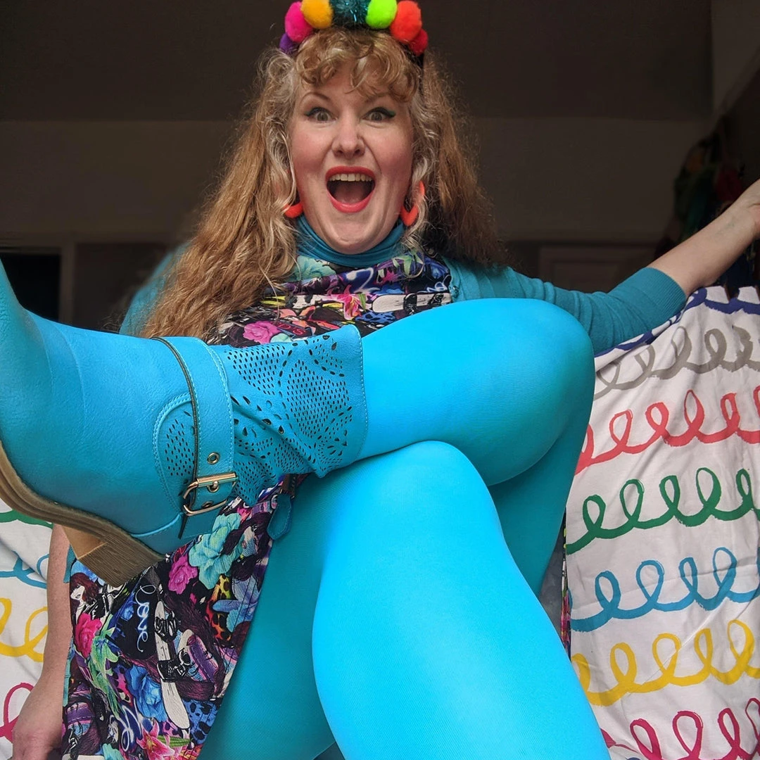 Calzifico Toninelli Last Chance Saloon Opaque Tights - Gnarly