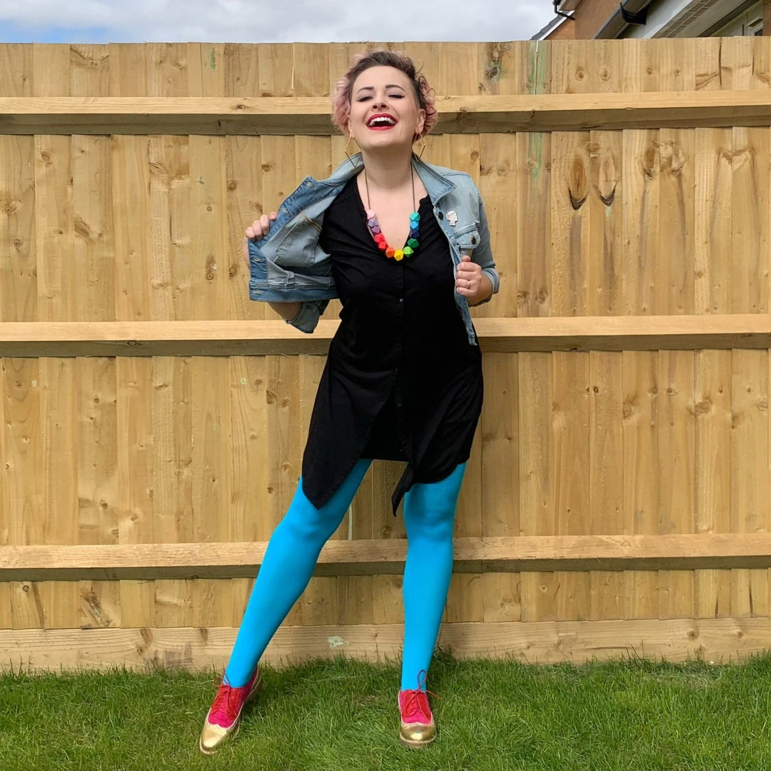 Calzifico Toninelli Last Chance Saloon Opaque Tights - Gnarly