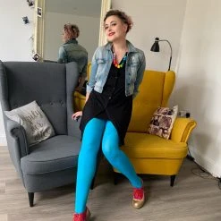 Calzifico Toninelli Last Chance Saloon Opaque Tights - Gnarly