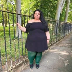 Calzifico Toninelli Opaque Tights - Hit The Bottle Green