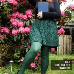 Calzifico Toninelli Opaque Tights - Hit The Bottle Green