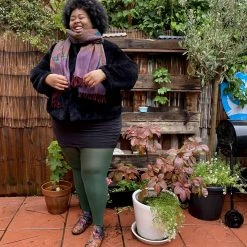 Calzifico Toninelli Opaque Tights - Hit The Bottle Green