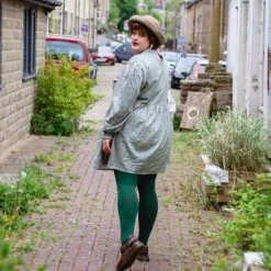 Calzifico Toninelli Opaque Tights - Hit The Bottle Green