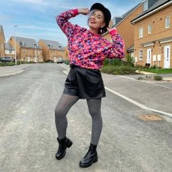 Calzifico Toninelli Opaque Marl Tights - Rainy Day