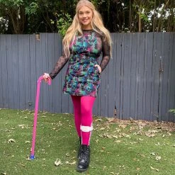 Calzifico Toninelli Opaque Tights - Raspberry Pie