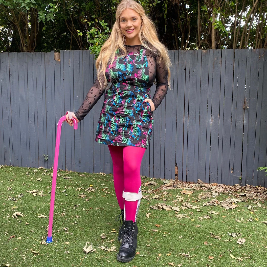 Calzifico Toninelli Opaque Tights - Raspberry Pie