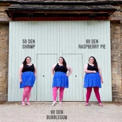 Calzifico Toninelli Opaque Tights - Raspberry Pie