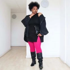 Calzifico Toninelli Opaque Tights - Raspberry Pie