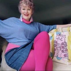 Calzifico Toninelli Opaque Tights - Raspberry Pie