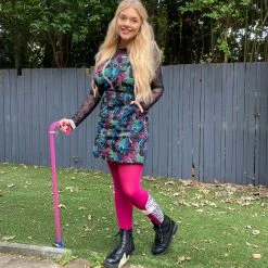 Calzifico Toninelli Opaque Tights - Raspberry Pie