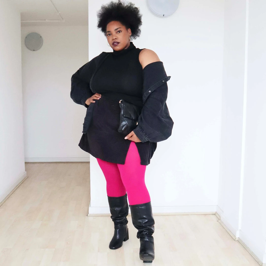 Calzifico Toninelli Opaque Tights - Raspberry Pie