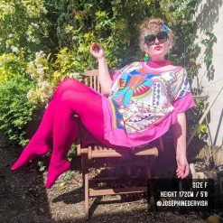 Calzifico Toninelli Opaque Tights - Raspberry Pie