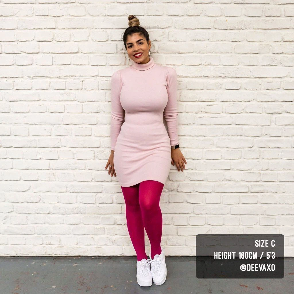 Calzifico Toninelli Opaque Tights - Raspberry Pie