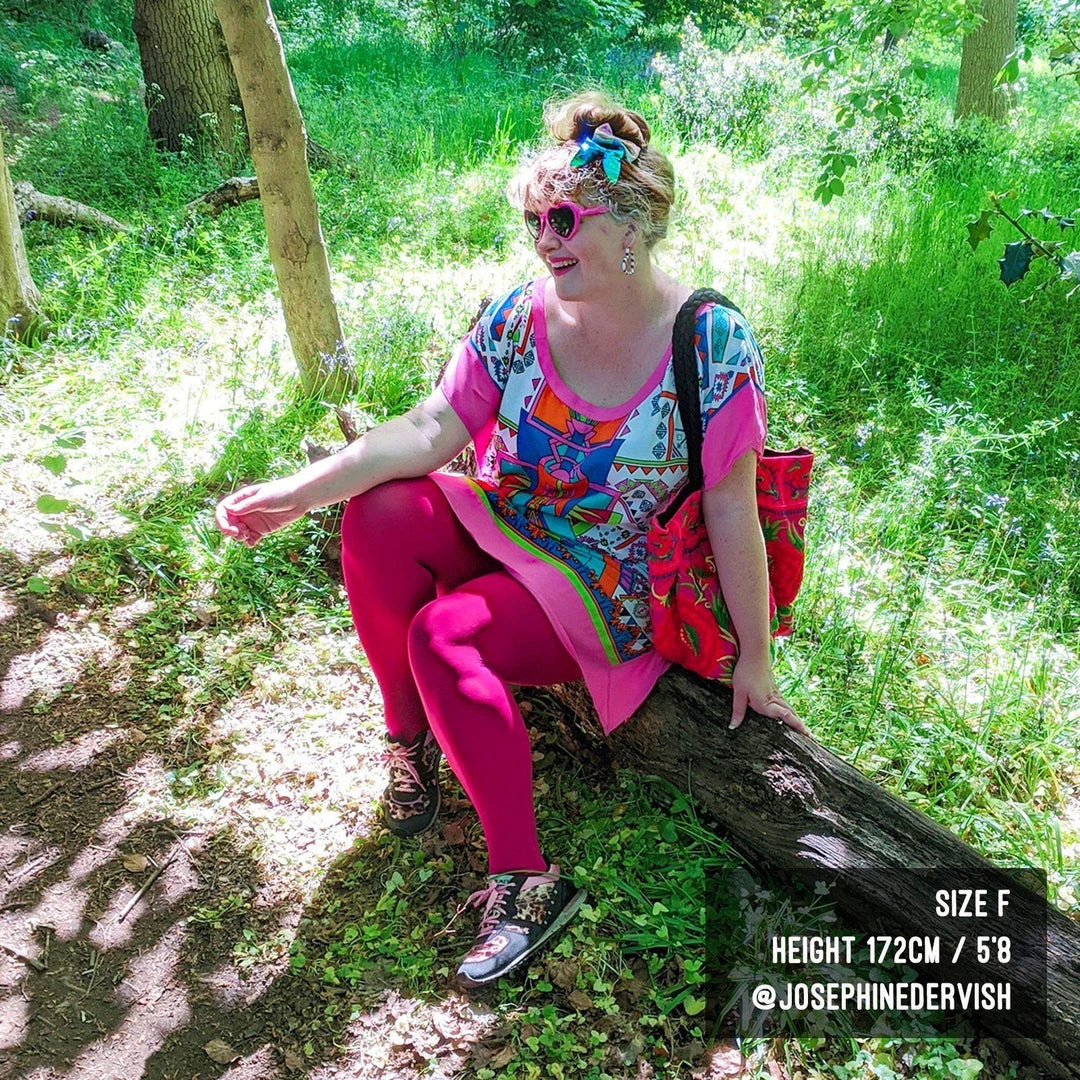 Calzifico Toninelli Opaque Tights - Raspberry Pie