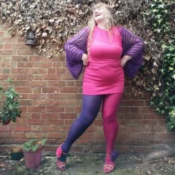 Calzifico Toninelli Opaque Duo Tights - Suffragette Pie