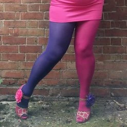 Calzifico Toninelli Opaque Duo Tights - Suffragette Pie