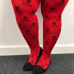 Snag Tights Opaque Skullz Tights - Poison Apple
