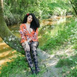 Calzifico Toninelli TIGHTS Semi-Opaque Diamonds - Black