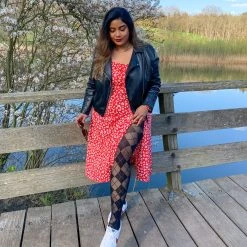 Calzifico Toninelli TIGHTS Semi-Opaque Diamonds - Black