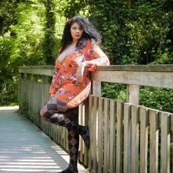 Calzifico Toninelli TIGHTS Semi-Opaque Diamonds - Black