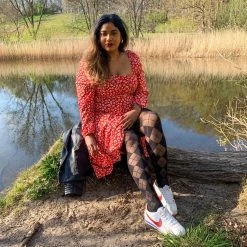 Calzifico Toninelli TIGHTS Semi-Opaque Diamonds - Black