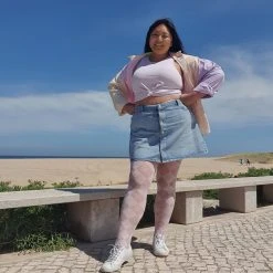 Calzifico Toninelli Semi-Opaque Diamonds - PƩtale De Rose Summer Essentials