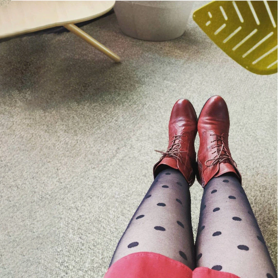 Calzifico Toninelli Semi-Opaque Tights - Polka Baby