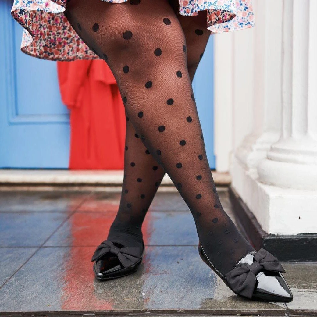 Calzifico Toninelli Semi-Opaque Tights - Polka Baby