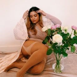 Calzifico Toninelli TIGHTS Sheer Mock Garter - Burlesque