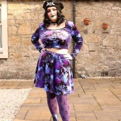 Calzifico Toninelli Opaque Skullz Tights - Forbidden Fruit