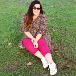 Calzifico Toninelli Stay Cool Capri Tights - Raspberry Pie