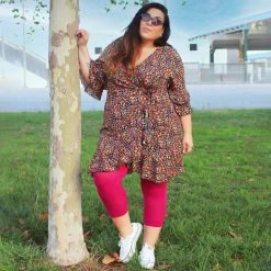 Calzifico Toninelli Stay Cool Capri Tights - Raspberry Pie