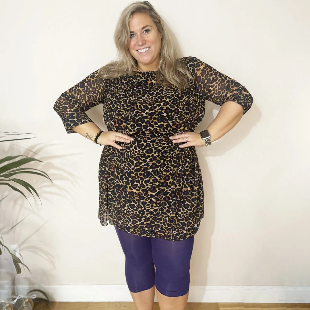 Calzifico Toninelli Stay Cool Capri Tights - Suffragette Purple