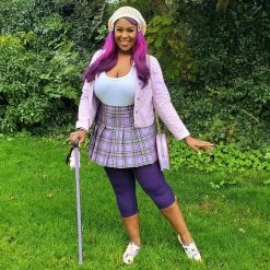 Calzifico Toninelli Stay Cool Capri Tights - Suffragette Purple