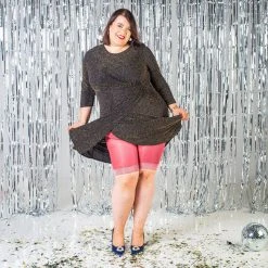 Calzifico Toninelli Stay Cool Chub Rub Lurex Shorts - Hot Toddy