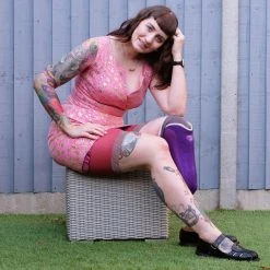 Calzifico Toninelli Stay Cool Chub Rub Lurex Shorts - Hot Toddy