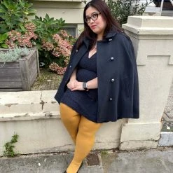 Calzifico Toninelli SPECIAL EDITIONS Ribbed Tights - Colonel Mustard