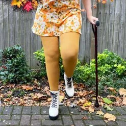 Calzifico Toninelli SPECIAL EDITIONS Ribbed Tights - Colonel Mustard