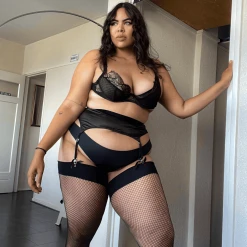 Calzifico Tonelli Fishnet Stockings - Magenta - Black