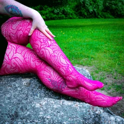 Calzifico Tonelli Fishnets - Time Warp - Raspberry Pie