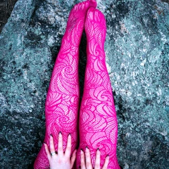 Calzifico Tonelli Fishnets - Time Warp - Raspberry Pie