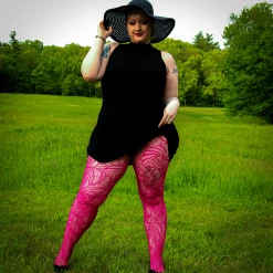 Calzifico Tonelli Fishnets - Time Warp - Raspberry Pie